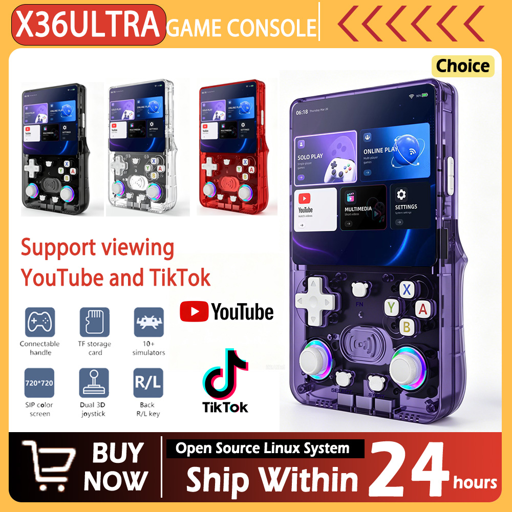 Gaming Retro Arcade - جهاز ألعاب محمول جديد X36 ألترا