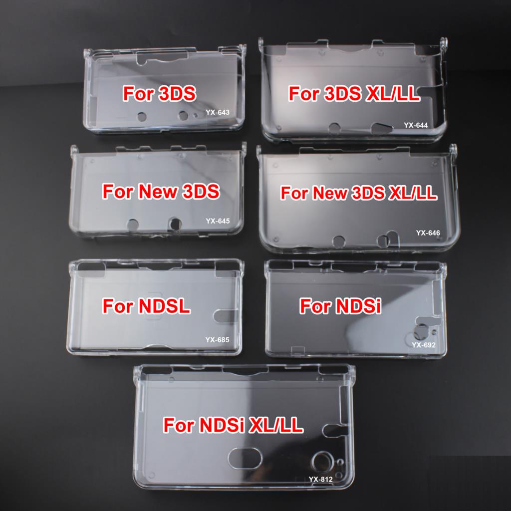 Game Boy Cartridge Holder - 8 نماذج 1 قطعة البلاستيك واضح