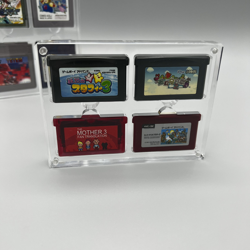 Game Boy Cartridge Holder - غطاء شفط مغناطيسي من الأكريليك عالي