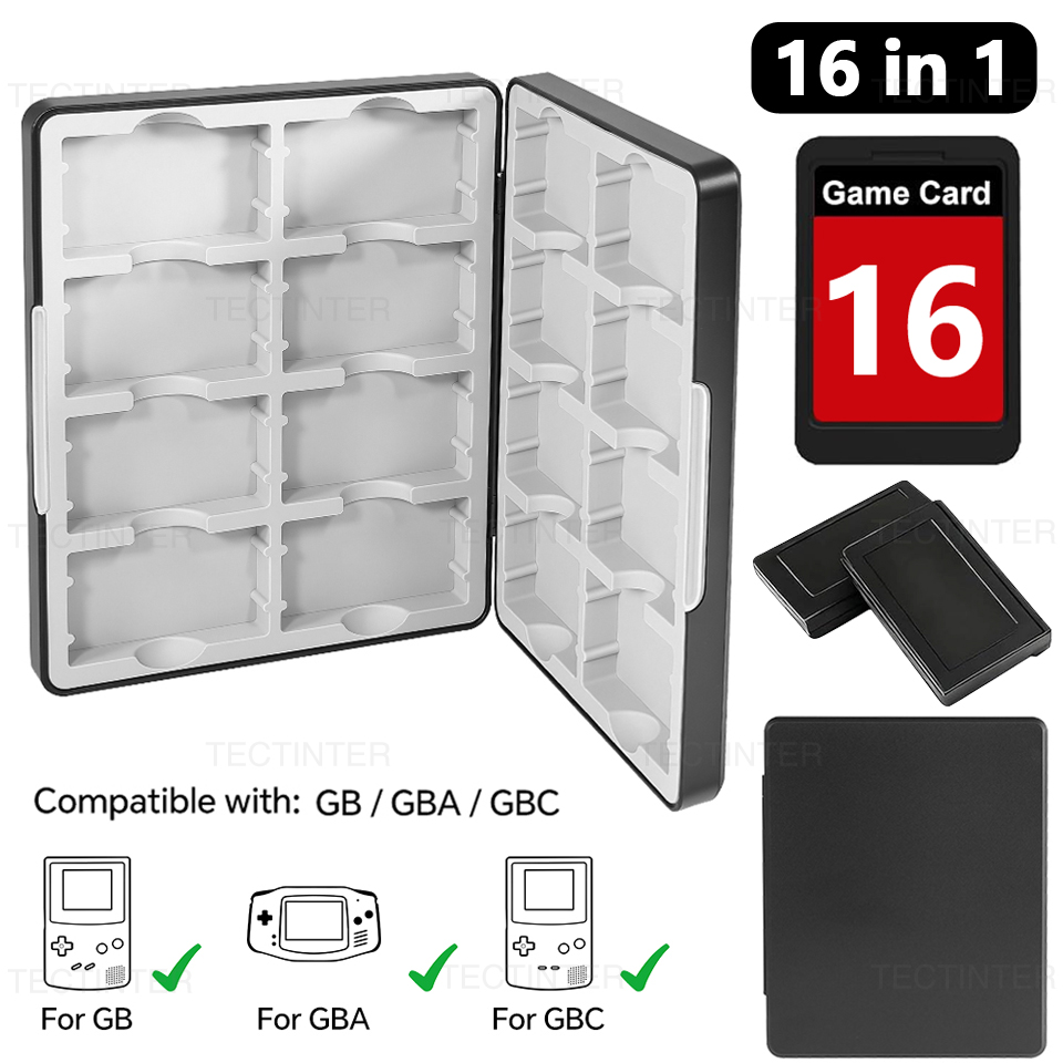 Game Boy Cartridge Holder - صندوق تخزين محمول لبطاقات الألعاب 16