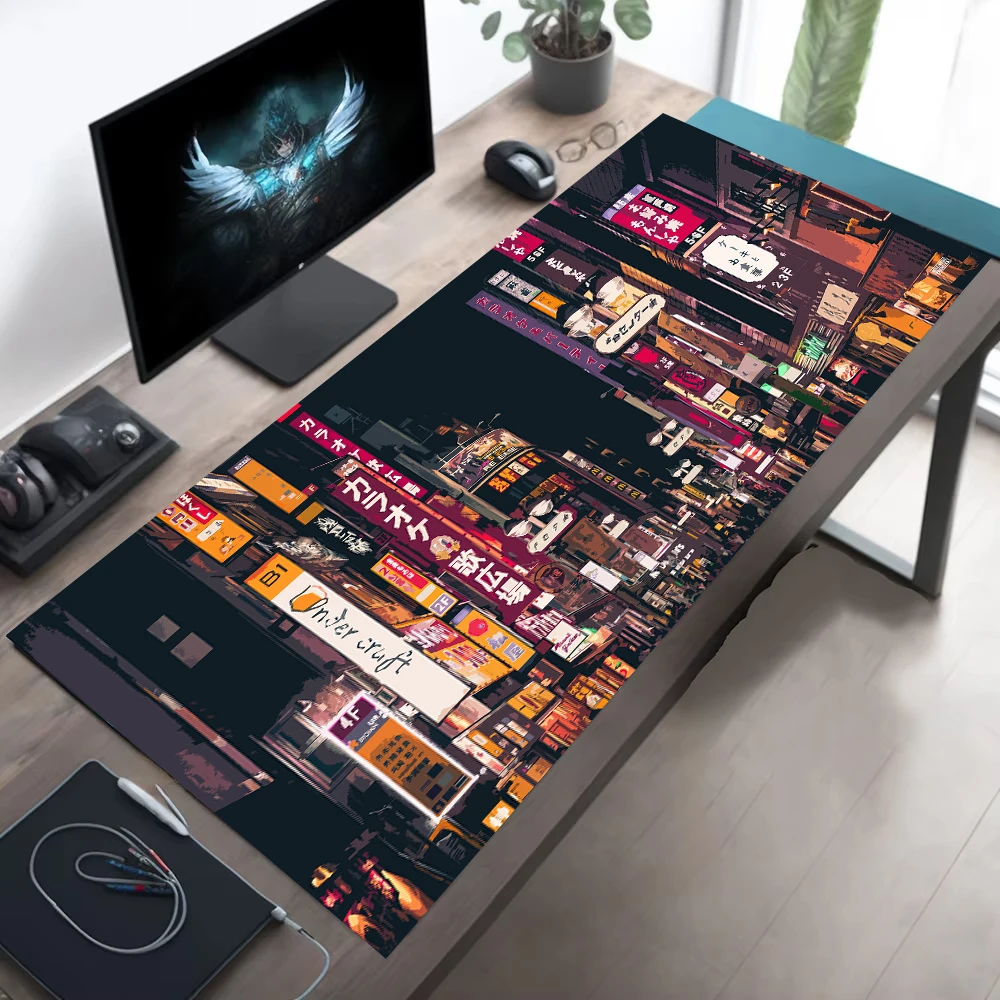 Retro Gaming Xl - ريترو سيتي ستريت ماوس النيون طوكيو
