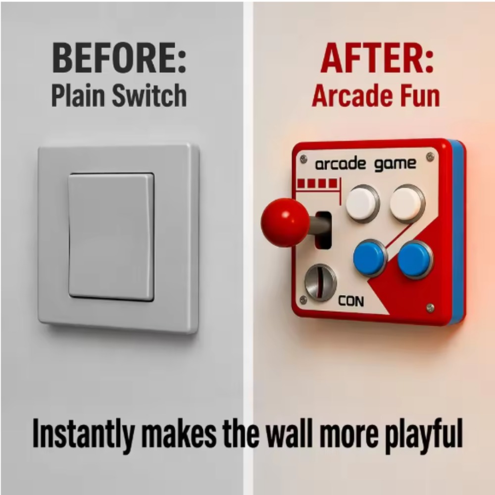 Gaming Retro Arcade - غطاء لوحة تحكم ألعاب الأركيد بتصميم