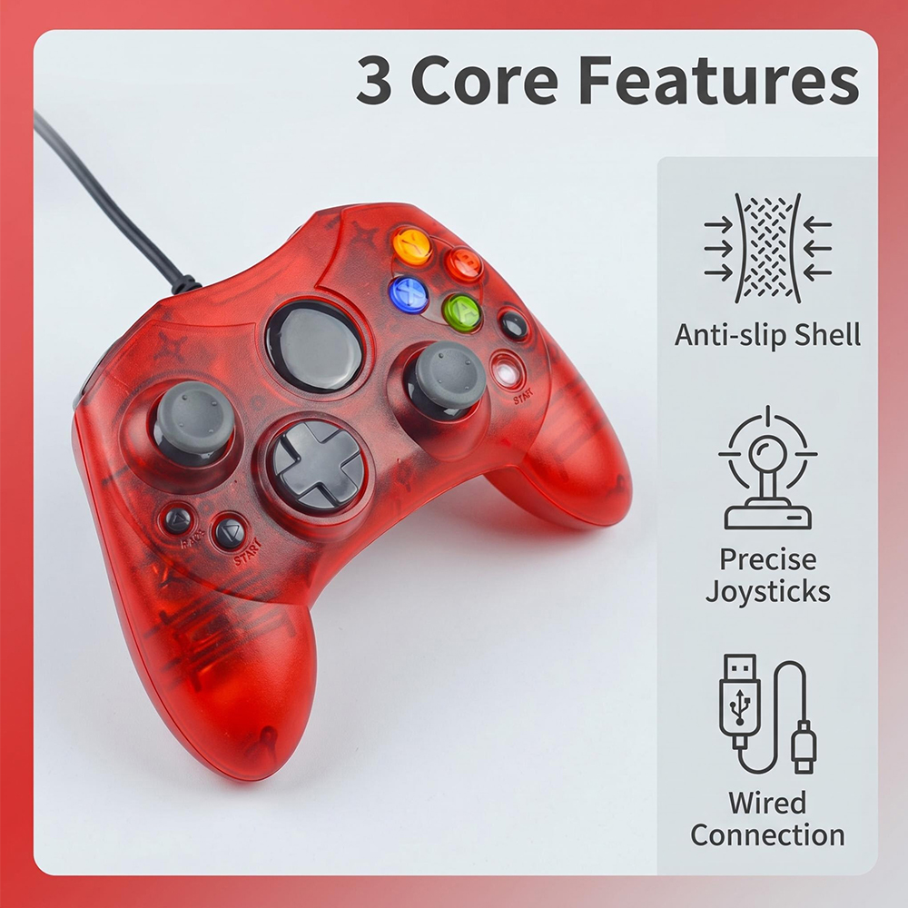 Retro Gaming Xbox Controller - لوحة ألعاب Xbox من الجيل الأول