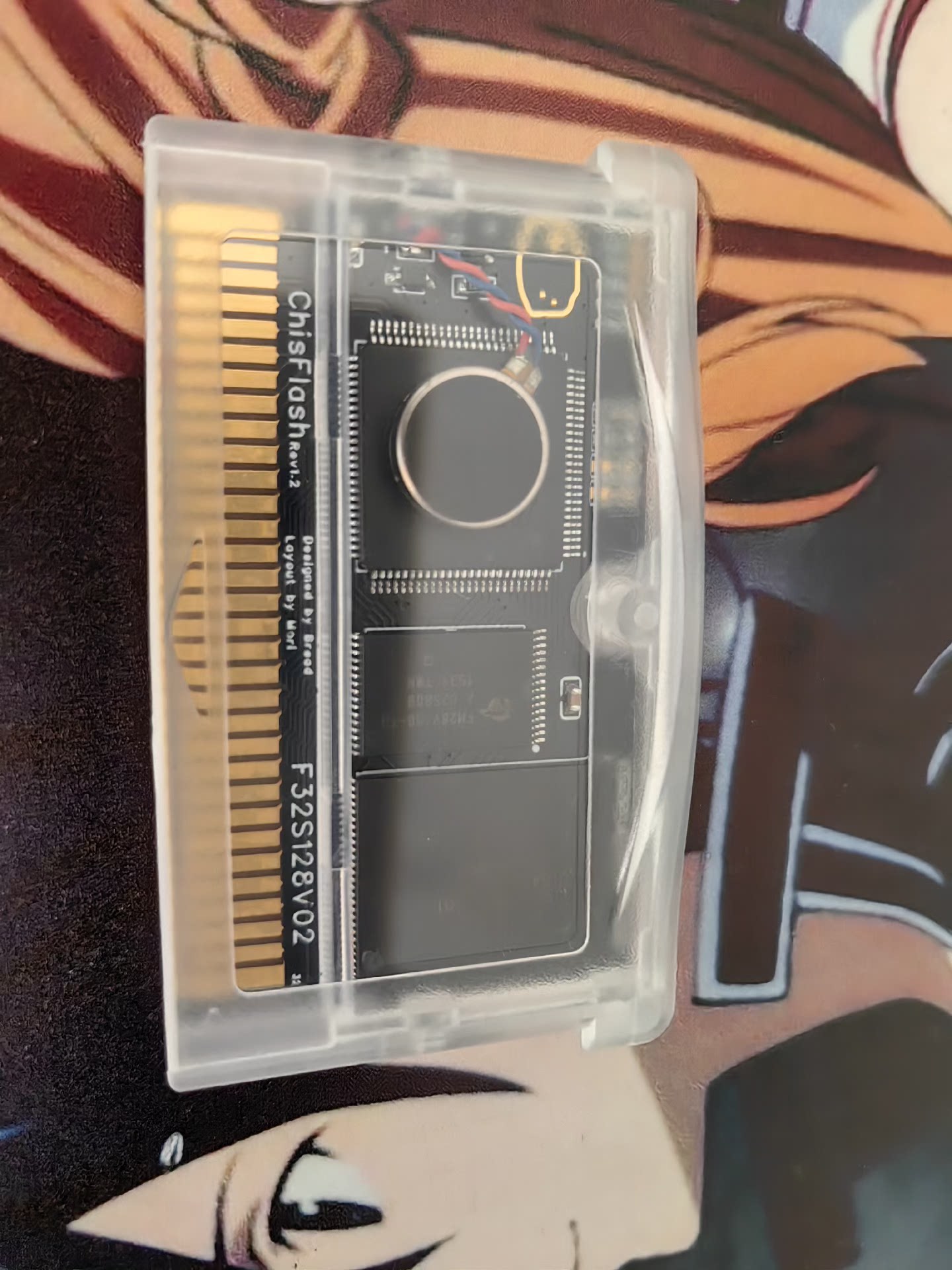 Game Boy Cartridge Holder - شيس فلاش V1.2 FRAM رامبل كارتريدج