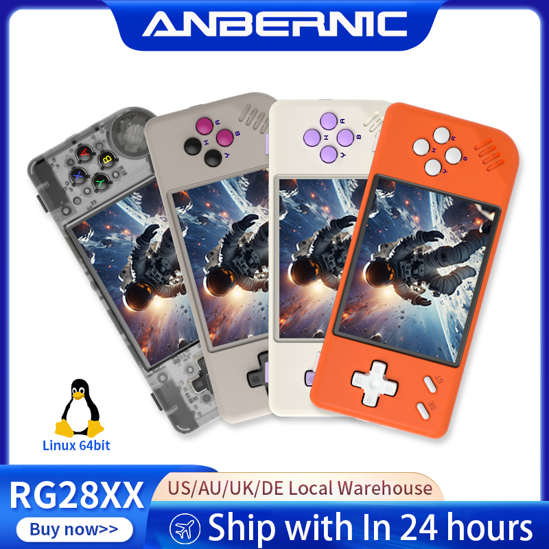 Retro Gaming Arcade Console - جهاز ألعاب محمول ANBERNIC RG28XX بنظام