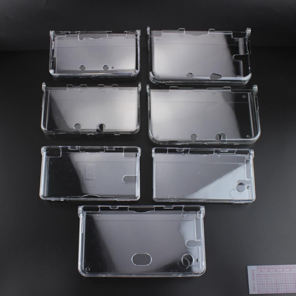 Game Boy Cartridge Holder - 8 نماذج 1 قطعة البلاستيك واضح