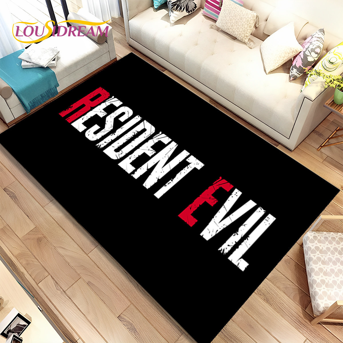 Retro Gaming Rug - ثلاثية الأبعاد R-المقيم ألعاب الشر ألعاب