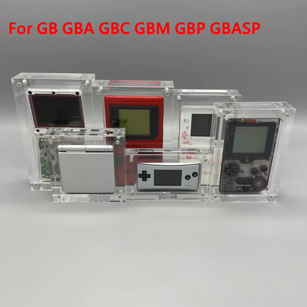 Game Boy Cartridge Holder - علبة عرض أكريليك شفافة عالية الجودة