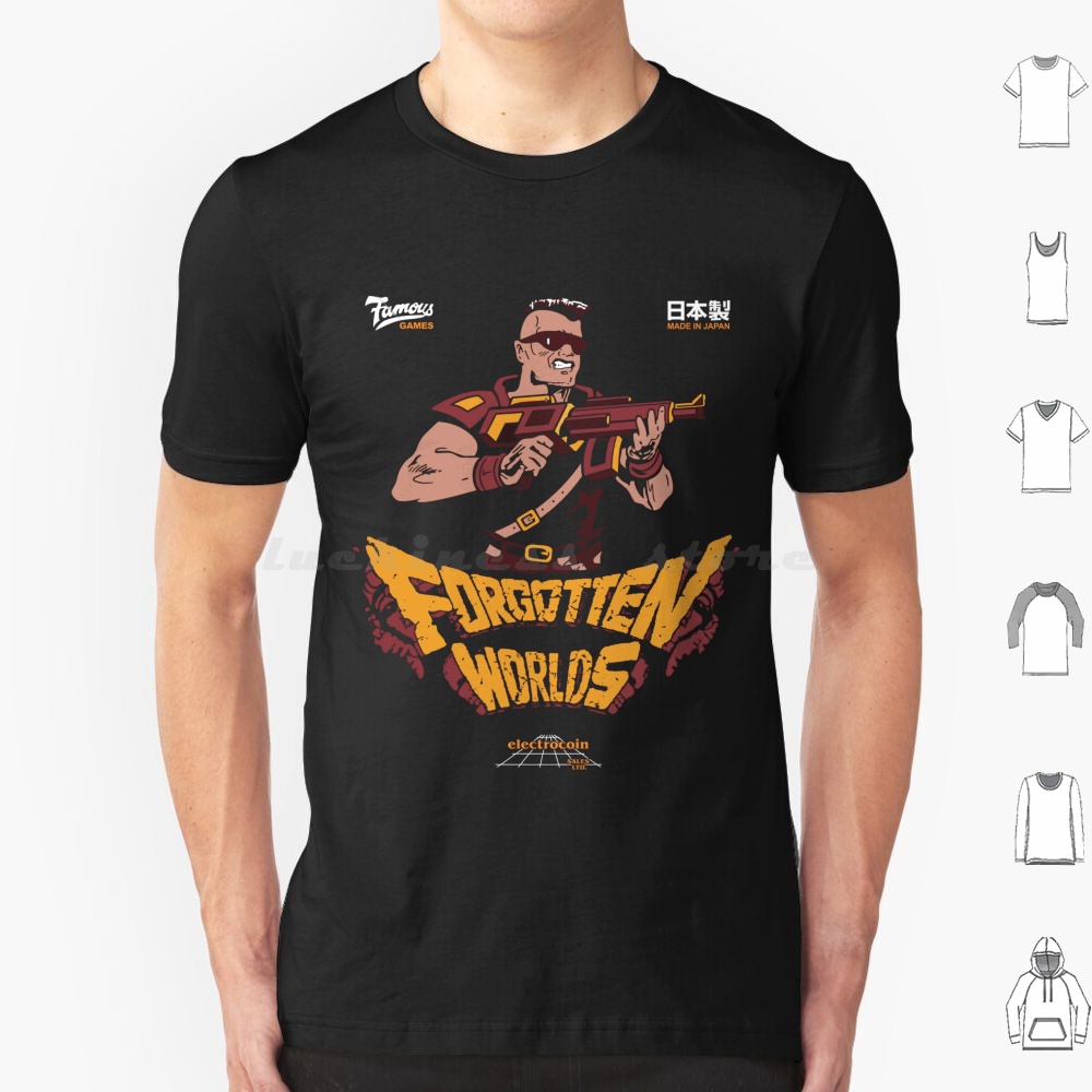 World Of Retro Gaming - تي شيرت فورغوتَن وورلدز بتصميم ألعاب