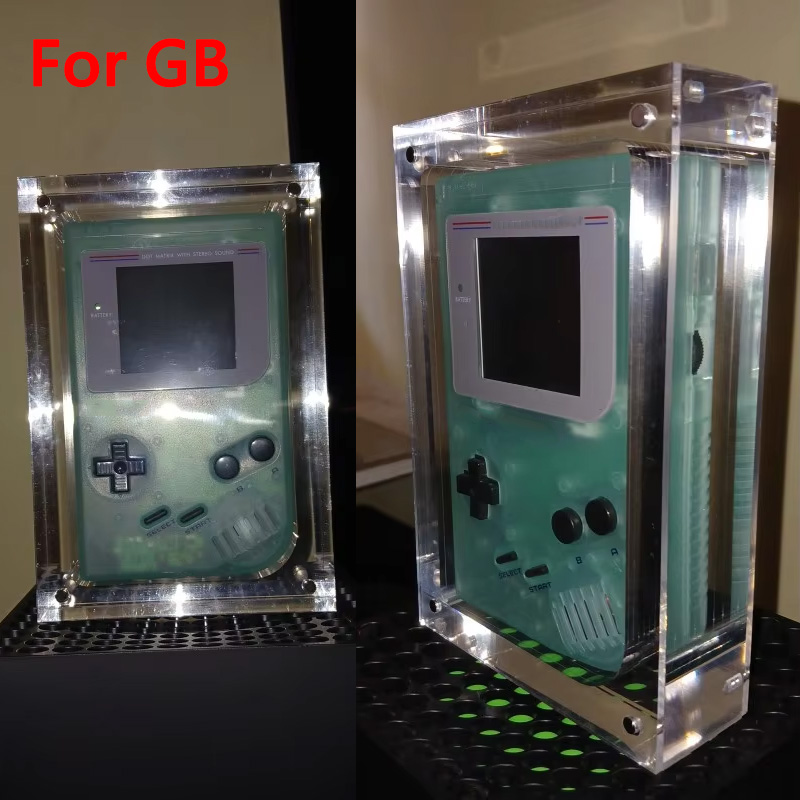 Game Boy Cartridge Holder - صندوق عرض وتخزين شفاف من الأكريليك