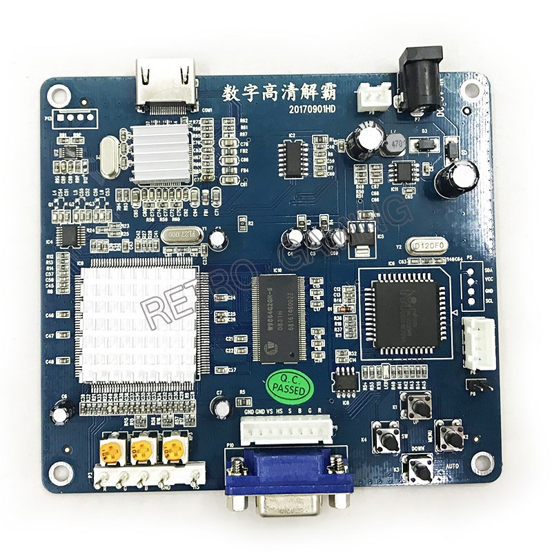 Retro Gaming Store - محول CGA إلى HDMI، لوحة تحويل
