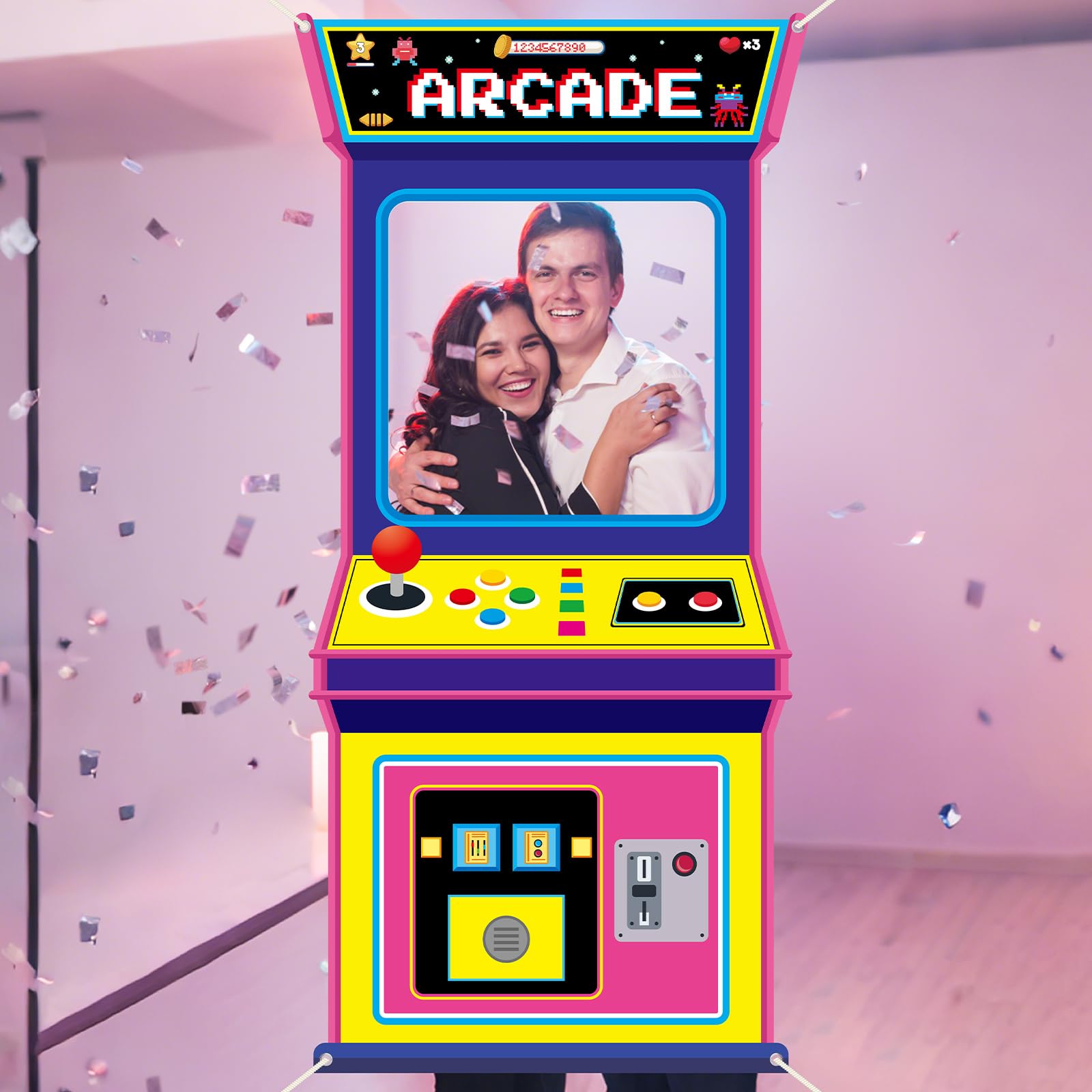 خلفية تصوير قماشية بتصميم ألعا - مراجعة Gaming Retro Arcade وسعره