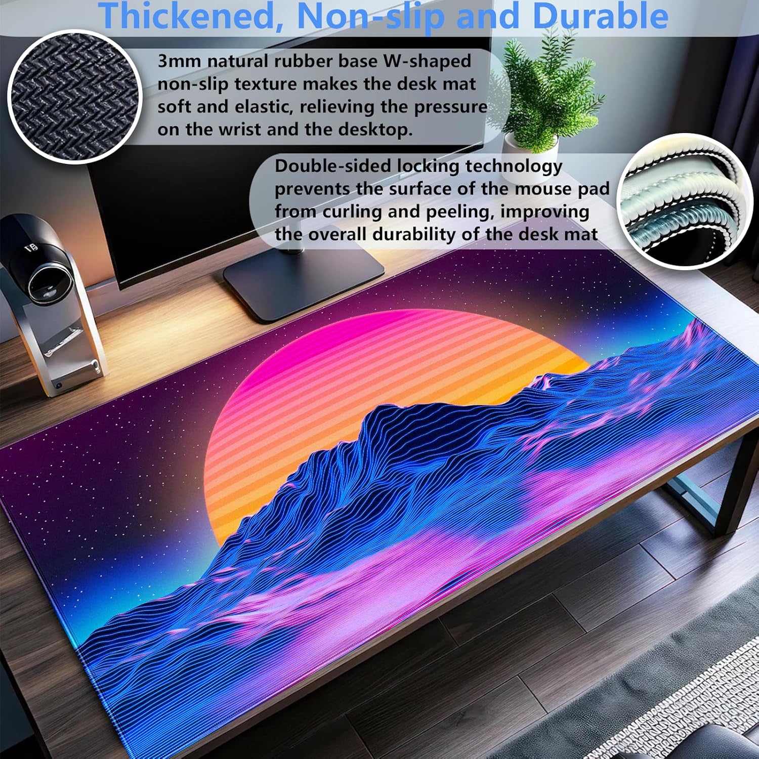 سجادة مكتب بتصميم ريترو سينث و - مراجعة Retro Gaming Desk وسعره
