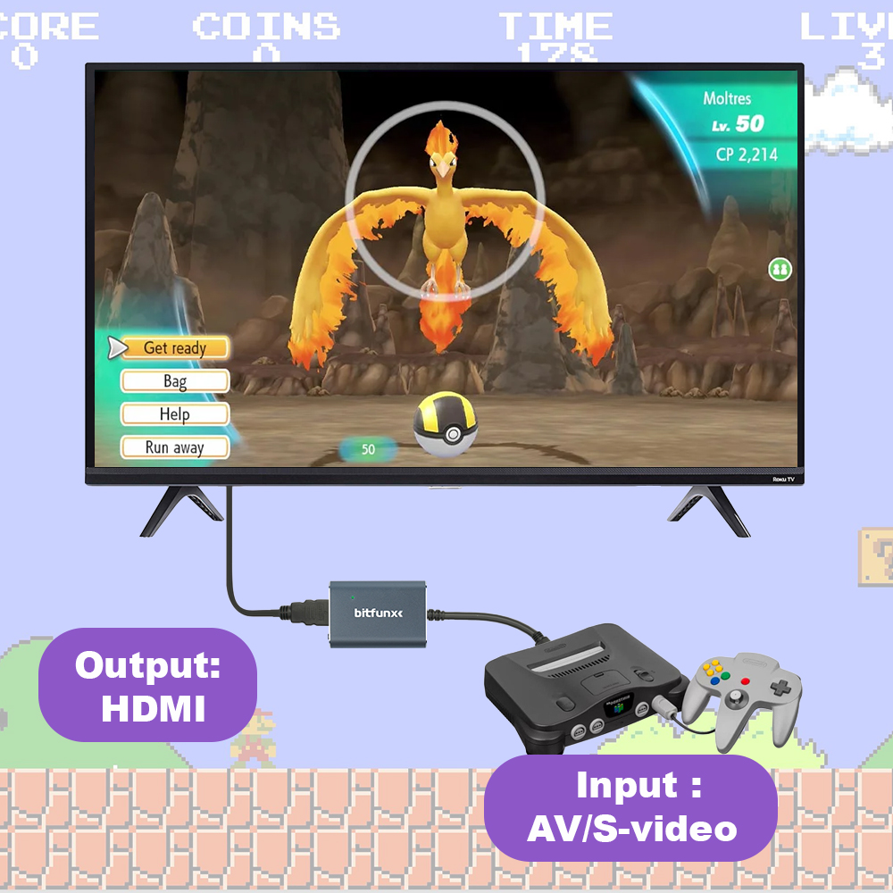 محول فيديو Bitfunx 720P Svideo - مراجعة Retro Gaming Aesthetic وسعره