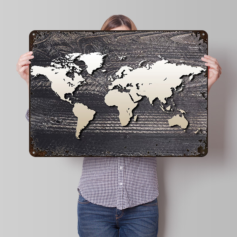 خريطة العالم 4: ملصق معدني مخص - مراجعة World Of Retro Gaming وسعره