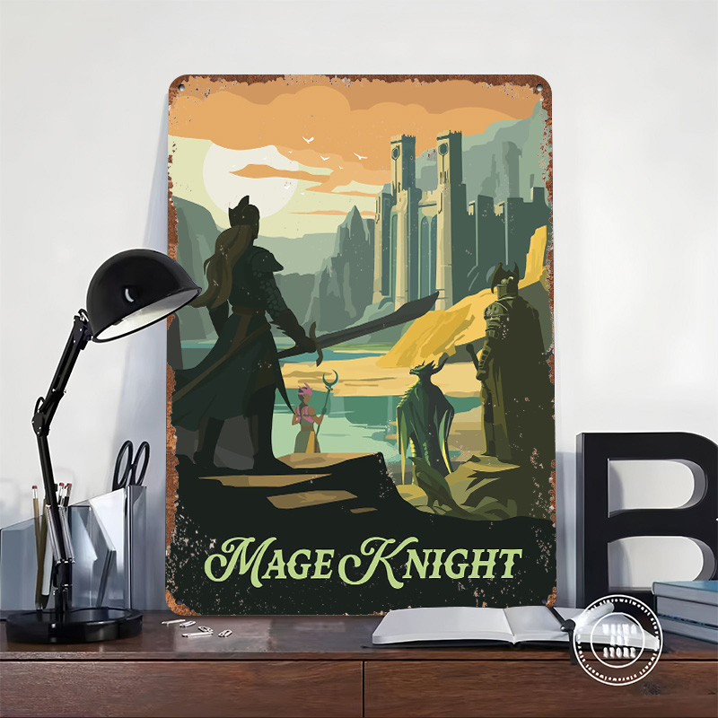 ملصق مطبوع مستوحى من لعبة ماج  - مراجعة Retro Knight Gaming وسعره