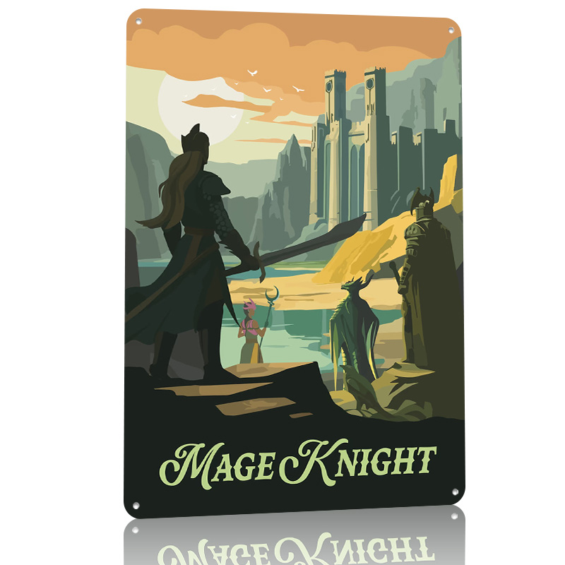 ملصق مطبوع مستوحى من لعبة ماج  - مراجعة Retro Knight Gaming وسعره
