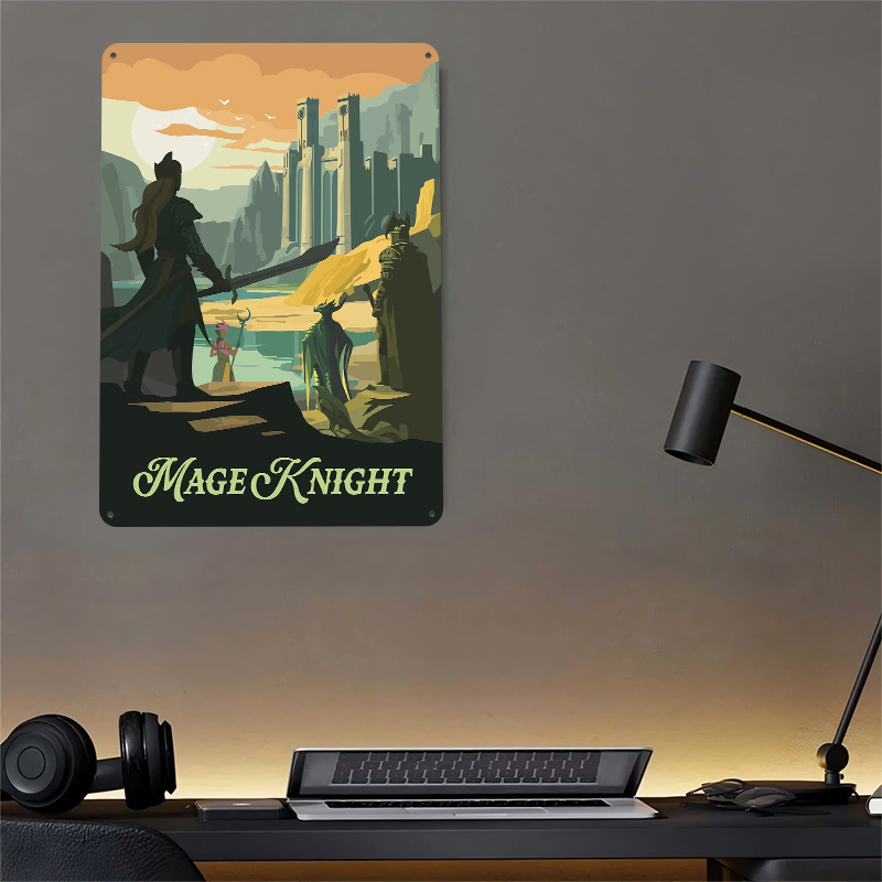 ملصق مطبوع مستوحى من لعبة ماج  - مراجعة Retro Knight Gaming وسعره