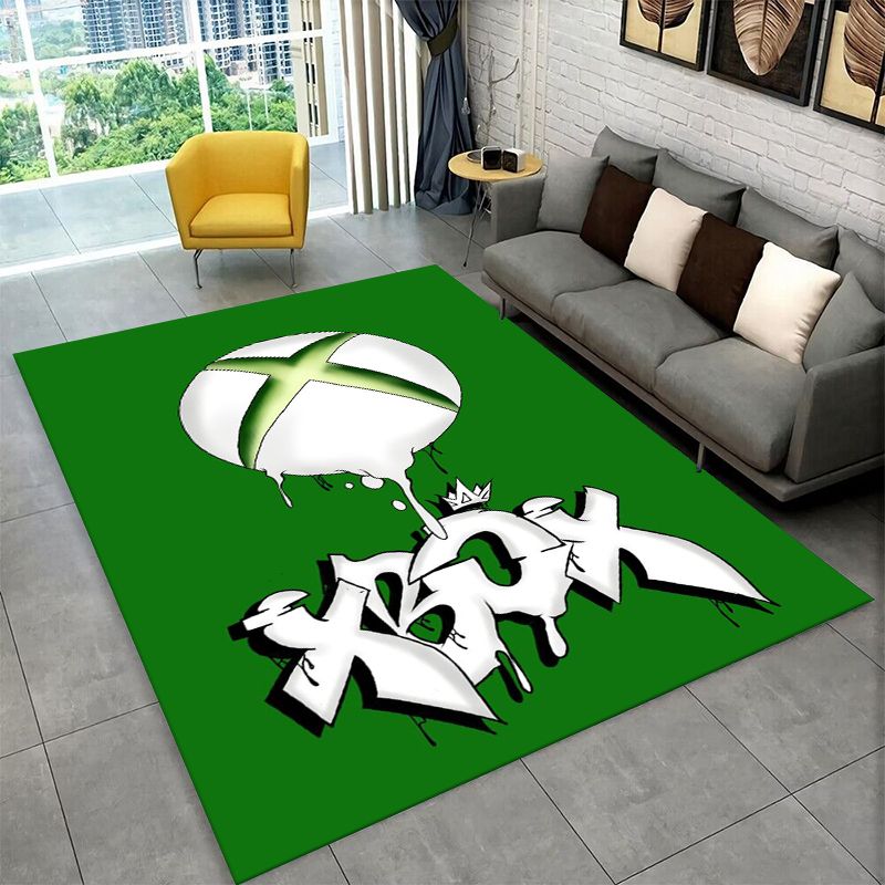 سجادة بتصميم شعار ألعاب إكس بو - مراجعة Retro Gaming Rug وسعره