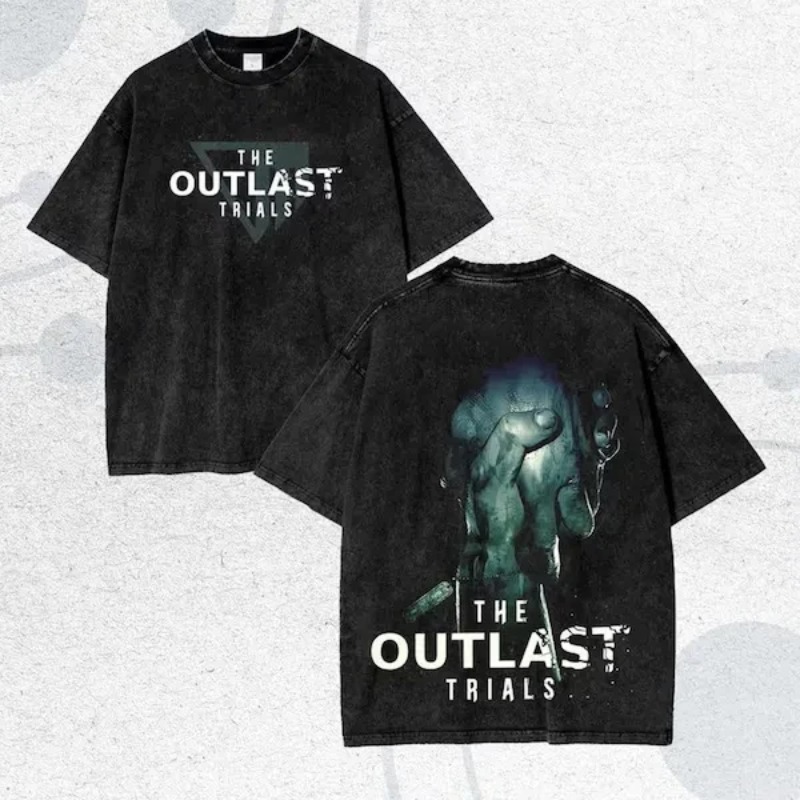 تي شيرت لعبة The Outlast Trial - مراجعة Retro Gaming Aesthetic وسعره