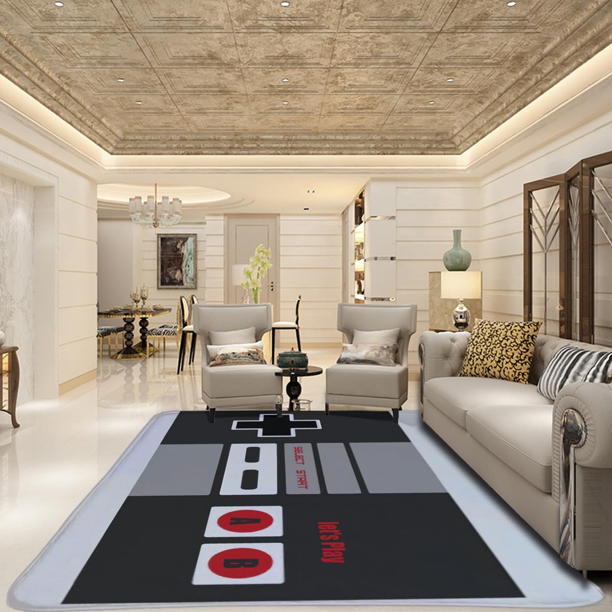 سجادة بتصميم وحدة تحكم NES كلا - مراجعة Retro Gaming Rug وسعره