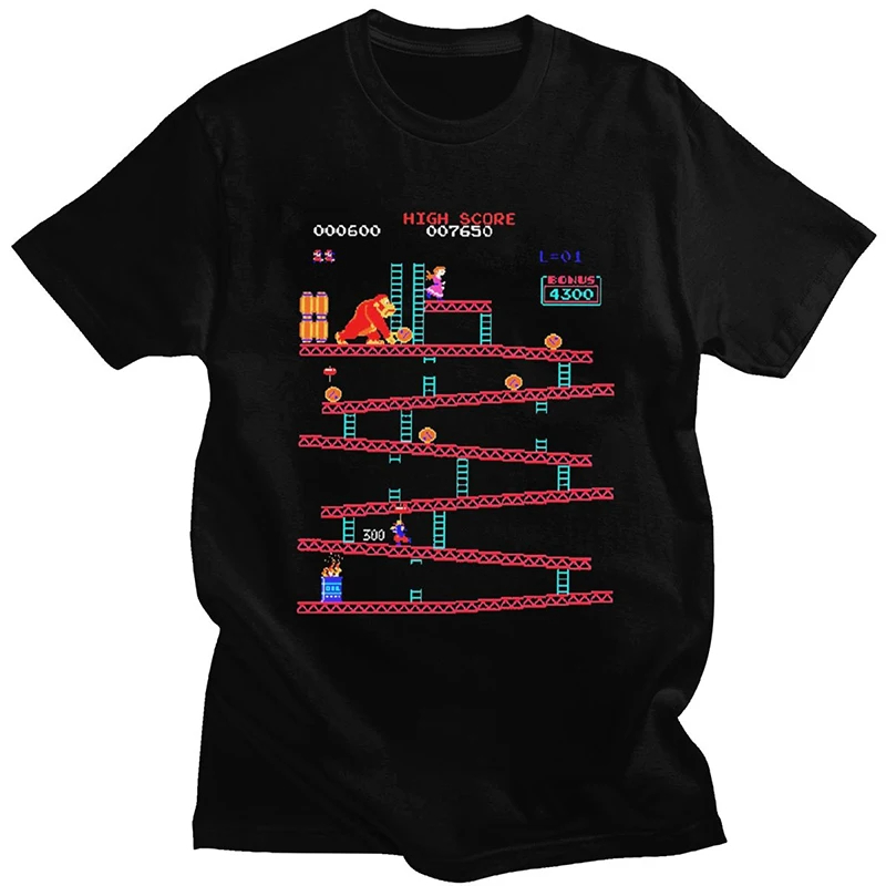 مضحك دونكي كونغ تي شيرت الرجال - مراجعة Retro Gaming Aesthetic وسعره