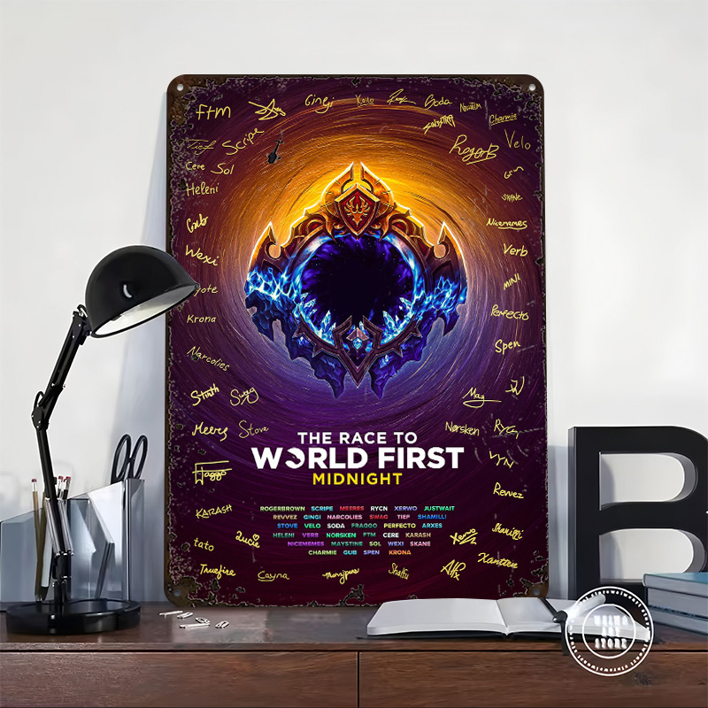 لوحة معدنية مخصصة بتصميم 'سباق - مراجعة World Of Retro Gaming وسعره