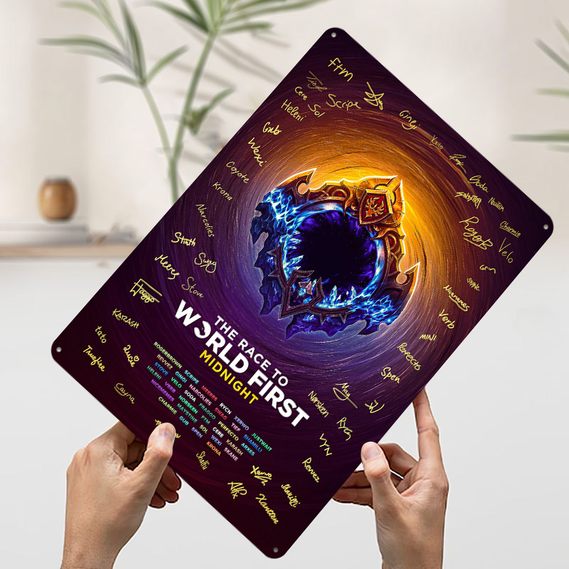 لوحة معدنية مخصصة بتصميم 'سباق - مراجعة World Of Retro Gaming وسعره