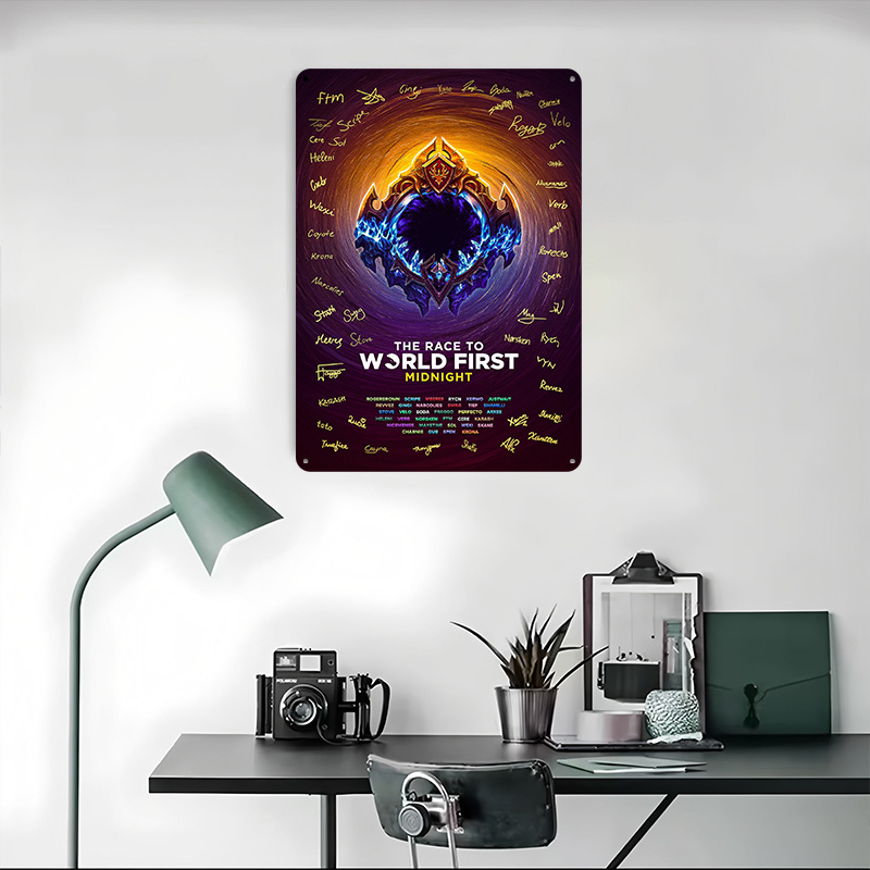 لوحة معدنية مخصصة بتصميم 'سباق - مراجعة World Of Retro Gaming وسعره