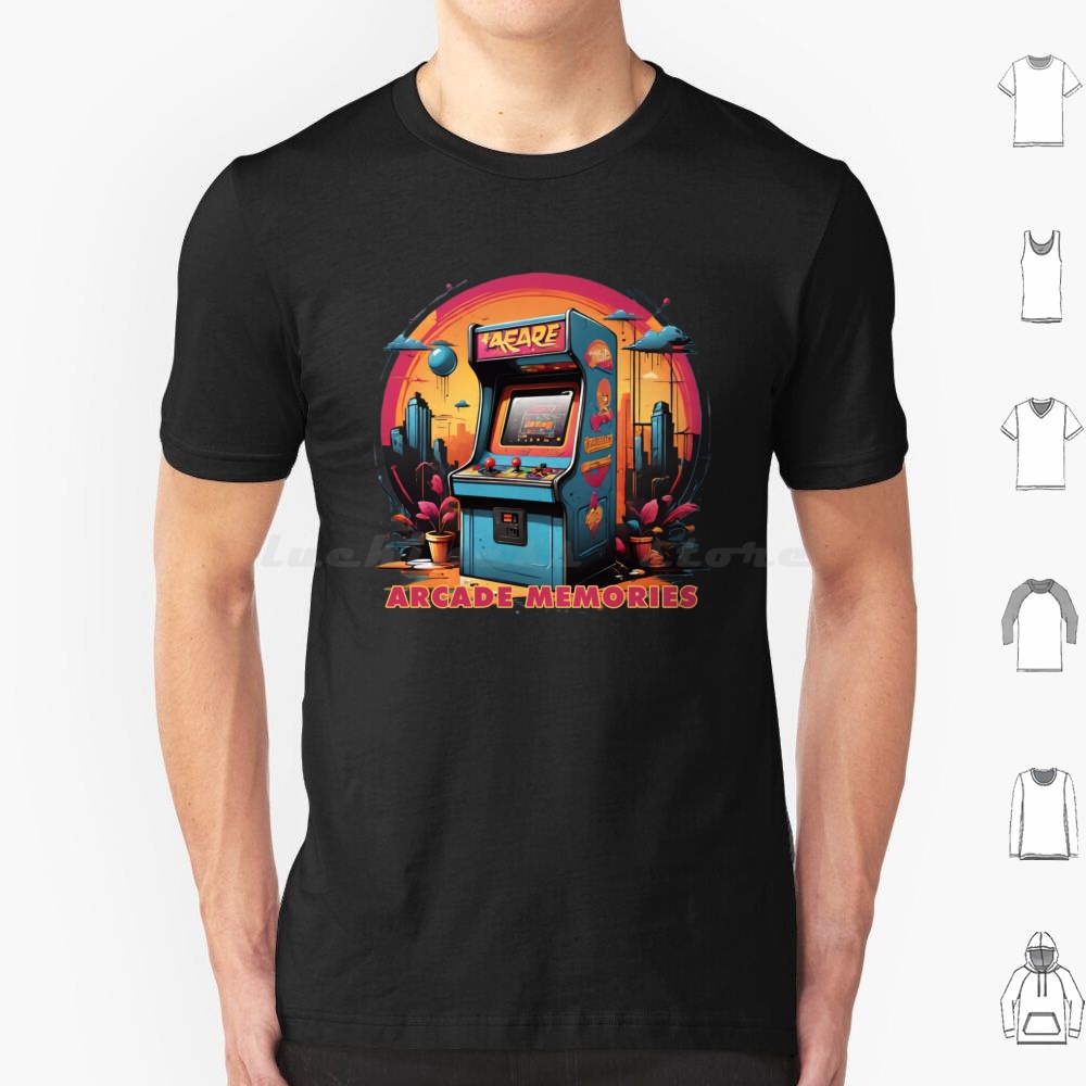 ممر ذكريات-أركيد تي شيرت القطن - مراجعة Gaming Retro Arcade وسعره