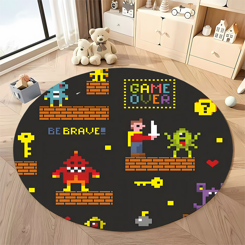 شحن مجاني! سجادة ألعاب ريترو م - مراجعة Retro Gaming Rug وسعره