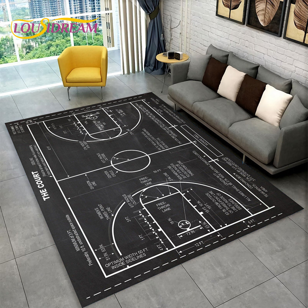 ثلاثية الأبعاد كرة السلة كور ا - مراجعة Retro Gaming Rug وسعره