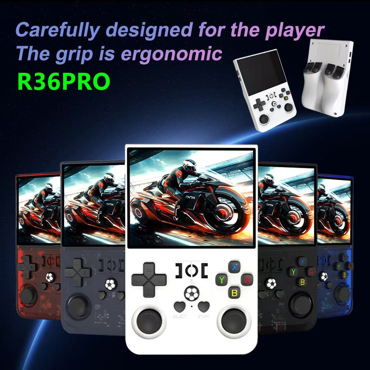 جهاز ألعاب محمول جديد R36PRO R - مراجعة Retro Gaming Arcade Console وسعره